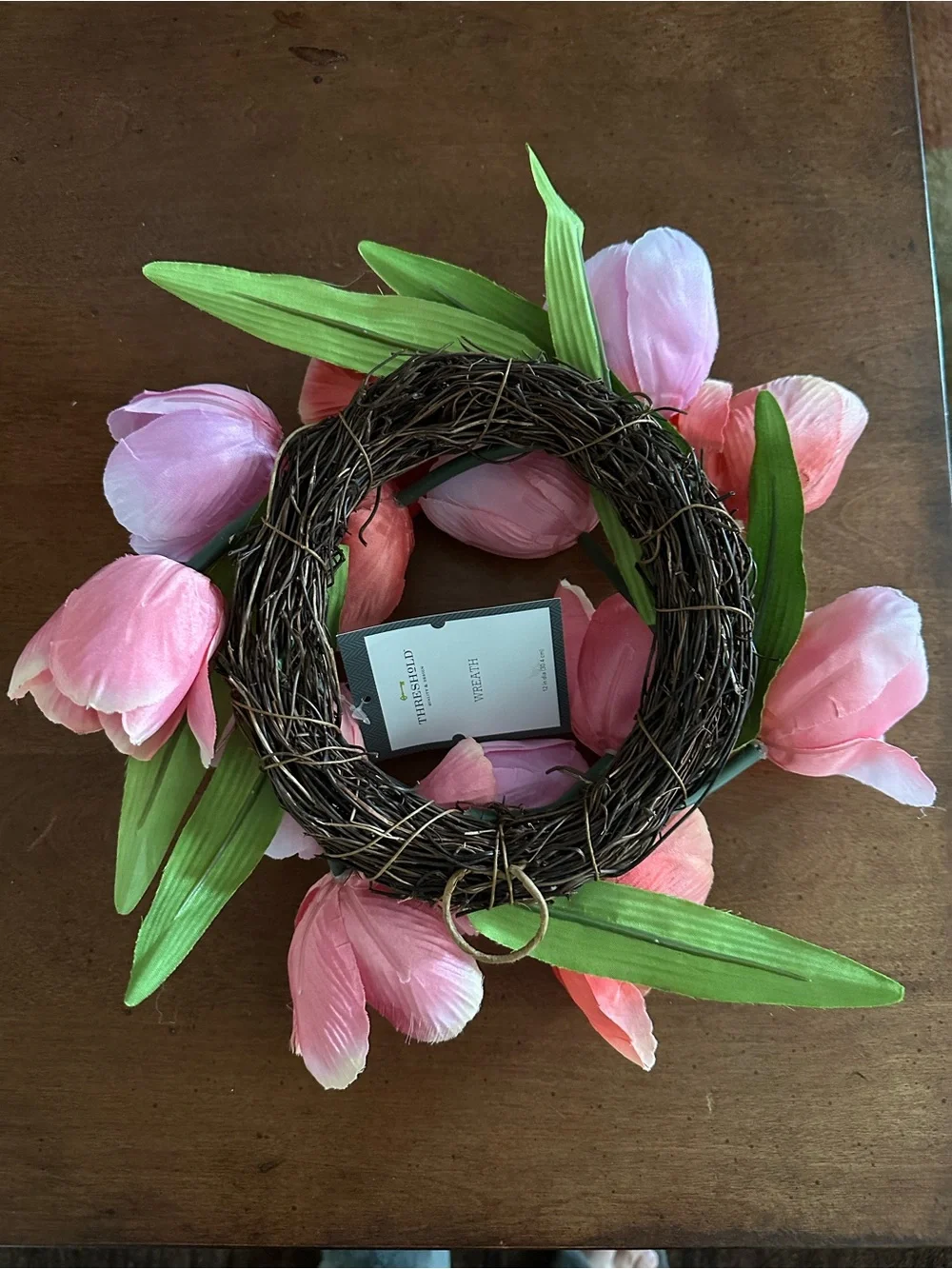 Threshold Pink & Coral Tulip Wreath
